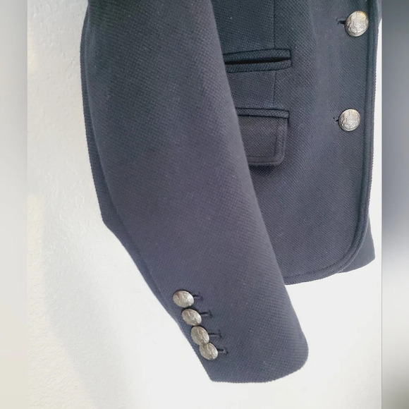 Banana Republic Captains Blazer Blue Cotton Tailored Jacket - Picture 4 of 8